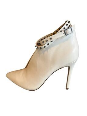 Jessica Simpson Cream rock stud ankle stiletto booties 7.5